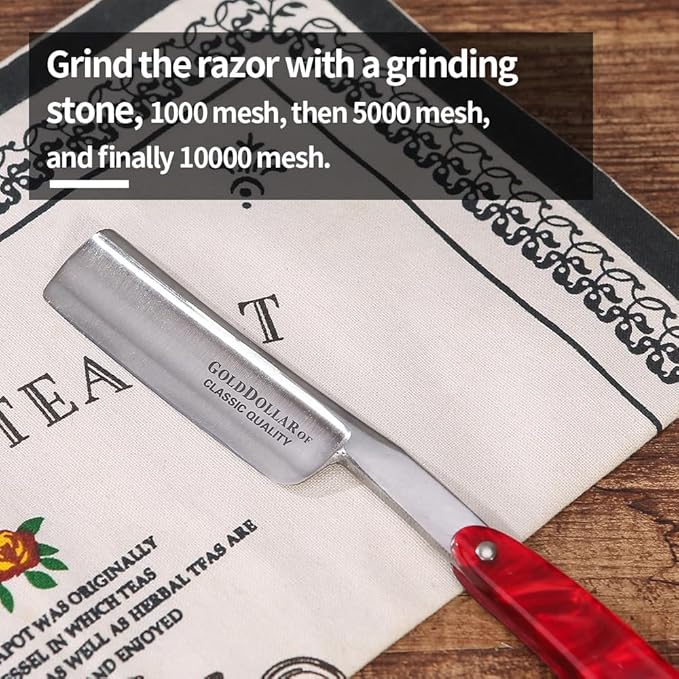 Straight edge razor men without stabilizer barber straight razor with acrylic handle shaving safety razor
