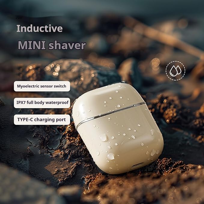 Mini Electric Shaver for Men and Women, Dual Head Portable Razor with Smart Sensor, Compact Travel Size Pocket Shaver, USB-C Rechargeable, Wet & Dry IPX6 Waterproof, Low Noise, Easy to Clean