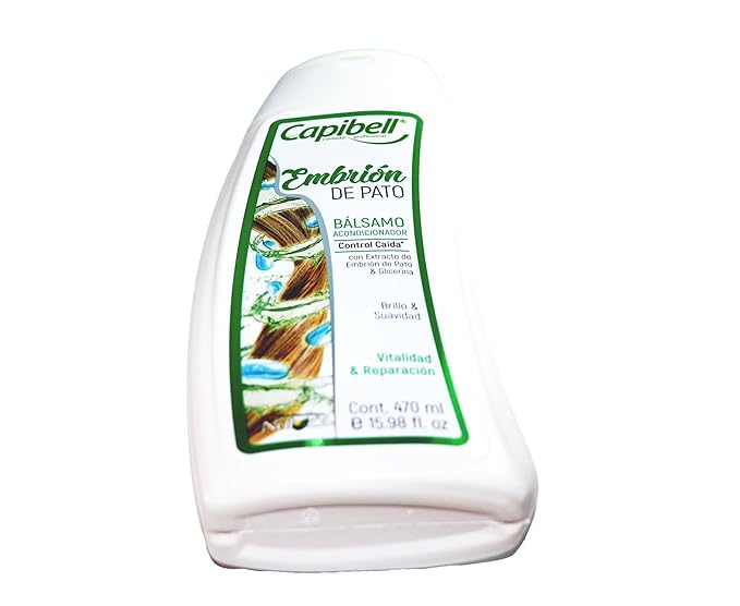 Acondicionador sin sal CAPIBELL/LISSIA contiene embrion pato ayuda al crecimento y a prevenir la caida Duck Embryo no Salt Hair Conditioner