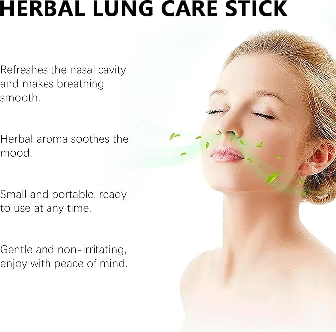 Mullein Herbal Diffuser Stick for Lung Cleasing Refreshing Oral Comfort,Herbal Diffuser Pen - Non Electric - Plant-Based Lifestyle, Oral Air Freshening with Extracts of Mullein, Thyme and Mint (1 PC)