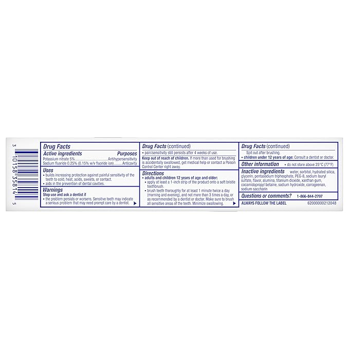 Sensodyne Clinical White Toothpaste Clinically Proven Whitening for Sensitive Teeth, Stain Protector, 3.4 oz