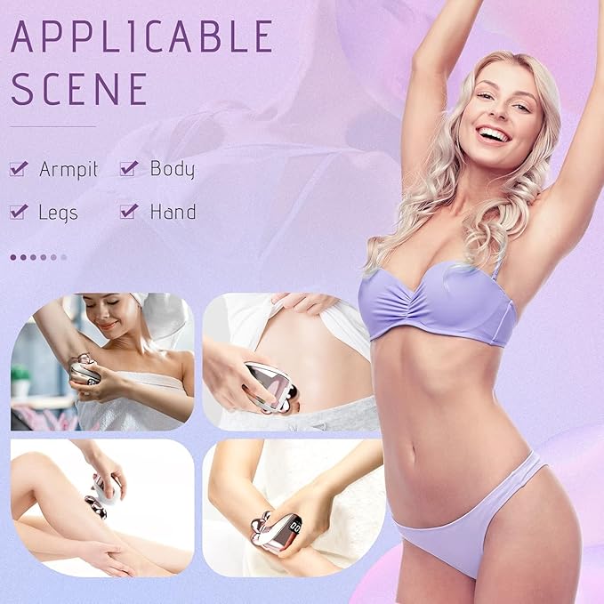 Electric Razors for Women Legs: 5-in-1 Rechargeable Electric Shavers for Body - Waterproof Wet Dry Hair Remover for Lady Face Underarms Public