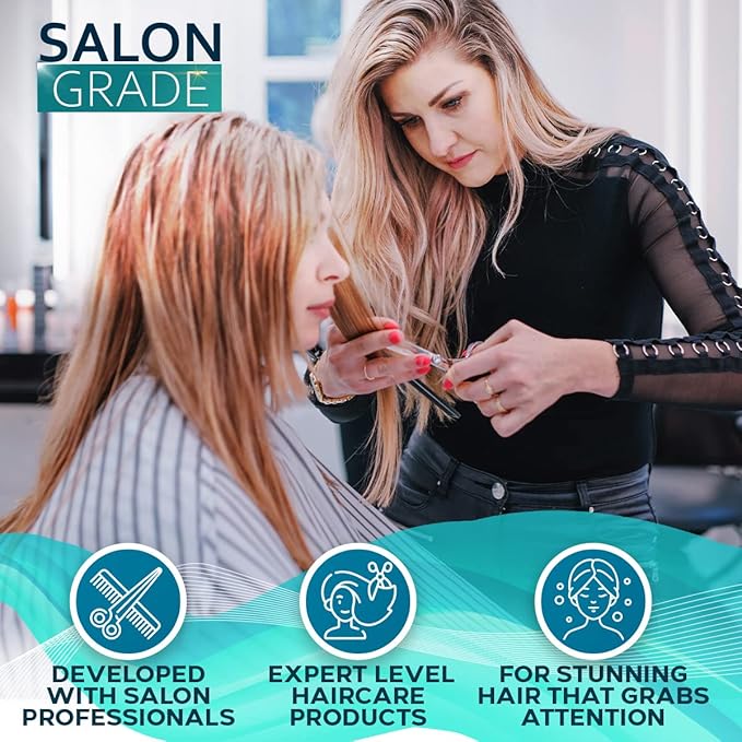 Biotin Shampoo and Conditioner Set and Biotin Hair Thickening Serum for Men and Women