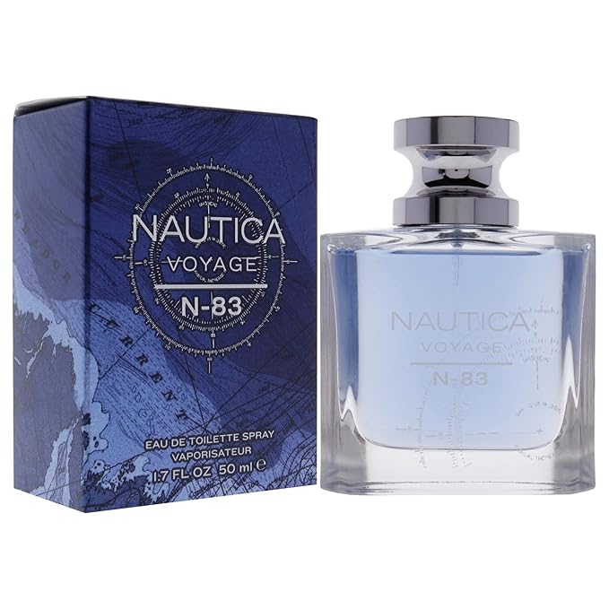 Nautica N-83 Voyage Eau de Toilette for Men, 1.7 oz., Nautica's Classic Men's Scent, Water & Sailing Inspired Fragrance, Great Gift