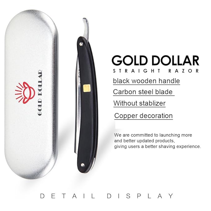 straight razor wooden scale vintage razor for men & barber shaving ready without stabilizer