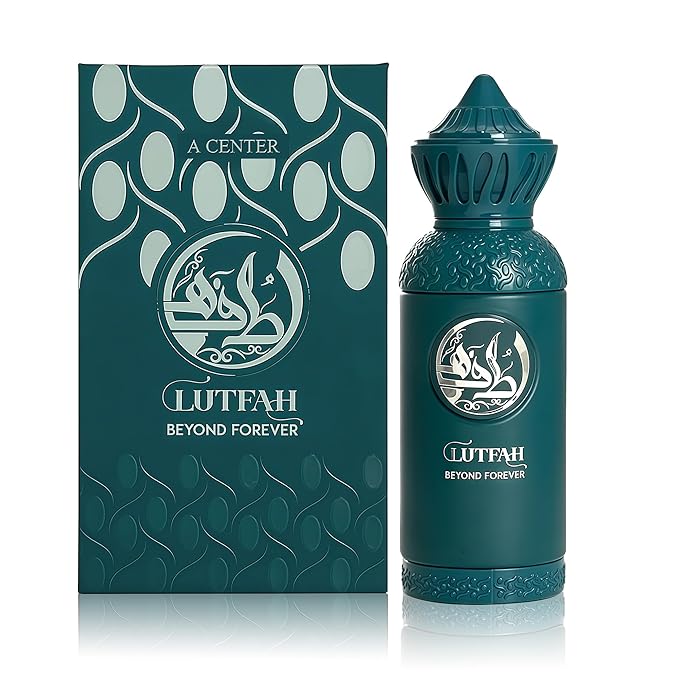 Lutfah Men Cologne 80ml | Eau de Parfum with Raspberry, Leather & Vetiver | Fresh Woody Fragrance Long-Lasting Luxury Scent Perfume for Men (Beyond forever)