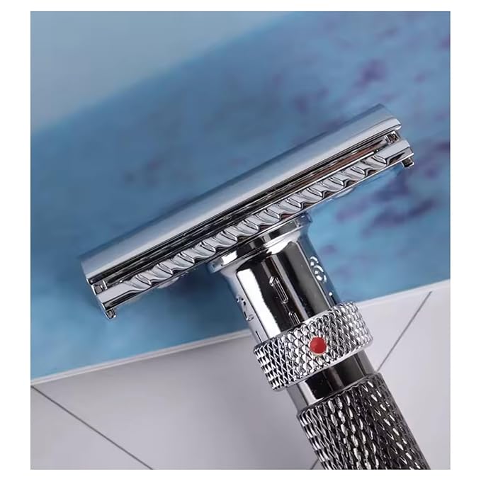 Yaqi Gunmetal & Chrome Adjustable Final Cut Safety Razor
