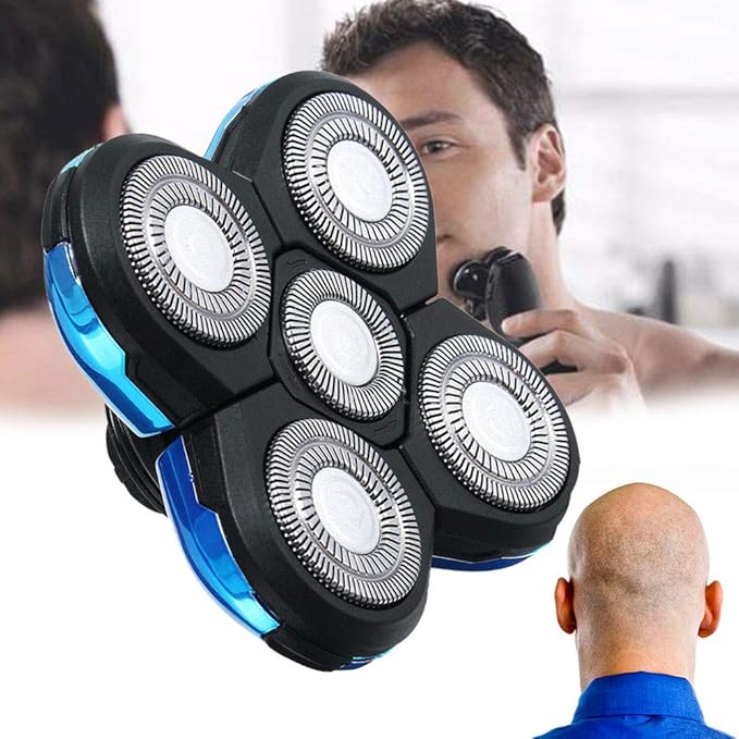 5 Head Shaver Replacement, Shaver Replacement Heads, Easy Install Electric Razor Replacement, Beard Cutter Replacement Blade