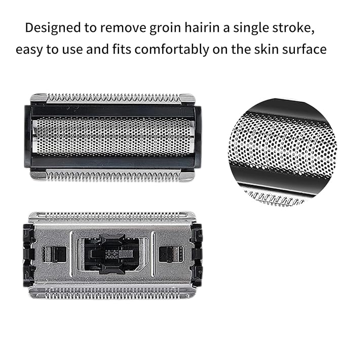 2 Pack Replacement Foil Blade Compatible with MANSCAPED The Lawn Mower Electric 5.0 Ultra Hair Trimmer,Replacement Clipper Blades Groin Hair Foil Shaver Head for Close Body Hair Grooming