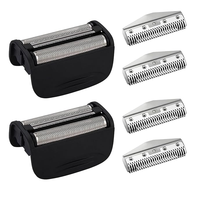 Replacement Head and Cutter Assembly Compatible with Remington PF7400, PF7500, and PF7600 Foil Shavers，2 PACK（BLACK）