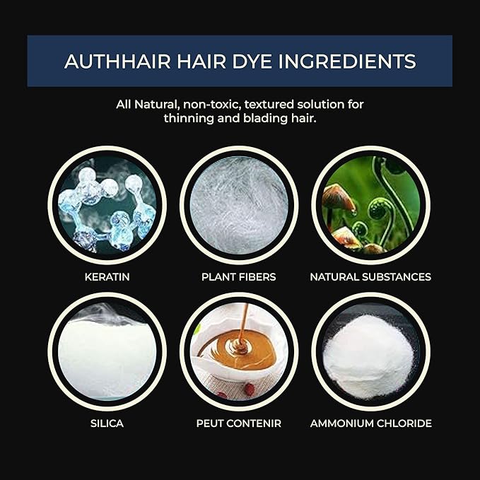 Hair Fibers for Thinning With Spray Applicator Pump Nozzle, Undetectable Natural Formula, Thicker Fuller Hair in 15 Seconds, Conceals Balding Areas for Men Women, 0.97Oz (Dark Brown)