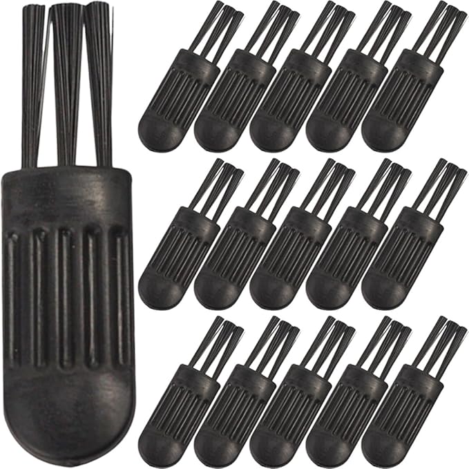 100pcs Mini Trimmer Cleaning Brushes for Nose Hair and Beard Clippers, Small Multipurpose Plastic Brush Set for Electric Shaver Maintenance and Personal Grooming