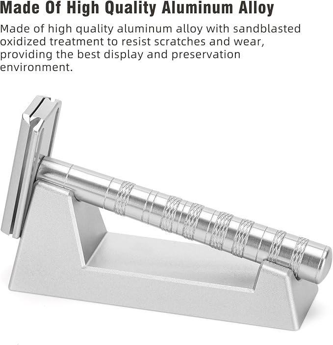 Solid Aluminum Alloy Razor Stand - for Henson AL13 / AL13-M / Ti22 - 100g Weight - Ensuring Stability, Minimizing Movement - Excluding Razors