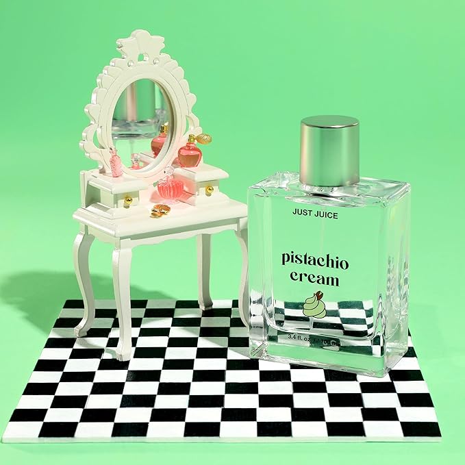 Just Juice Pistachio Cream - Mini Travel Size Perfume for Women and Men - Notes of Pistachio, French Vanilla, and Creamy Woods - 0.3 oz