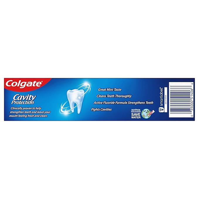 Colgate Cavity Protection Toothpaste with Fluoride - 4 Ounce (Pack of 6)