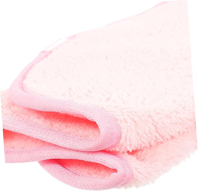 GALPADA 25pcs Portable Face Towels Soft Makeup Remover Cloths for Camping and Travel Highly Absorbent Coral Fleece Facial Washcloths for Lightweight