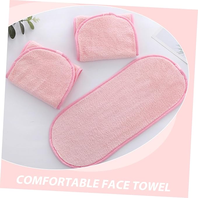 GALPADA 25pcs Portable Face Towels Soft Makeup Remover Cloths for Camping and Travel Highly Absorbent Coral Fleece Facial Washcloths for Lightweight