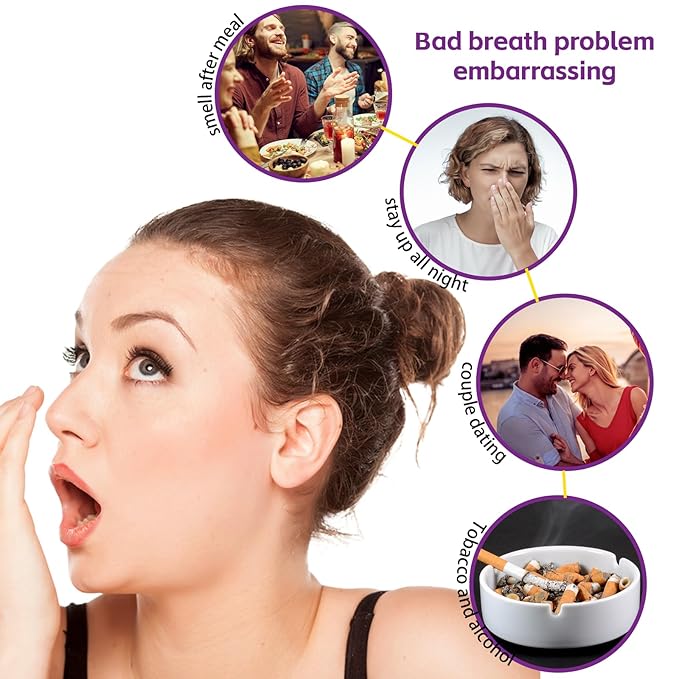 PEGO Oral Spray for Adult,Oral Freshness Spray,Fruit-Flavored,Sugar-Free,Dry Mouth Spray,Dry Mouth Relief,Removes Oral Odor,Fights Bad Breath,Oral Care Spray(Grape Flavor*2Pack)