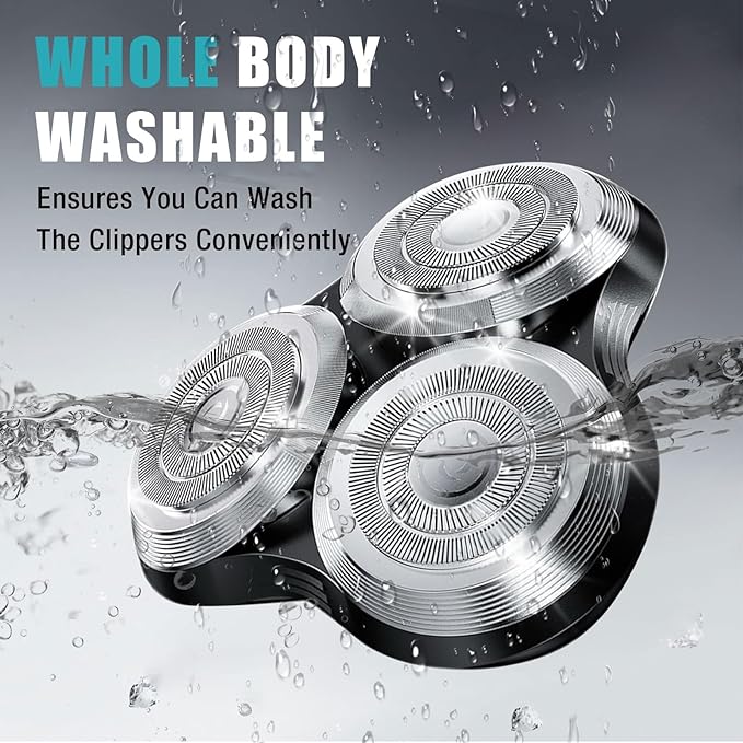 New Upgrade SH90 Replacement Shaver Heads Compatible with Philips Norelco Series 9000 (S9000) Shavers Replacement Heads (SILVER(3pcs))