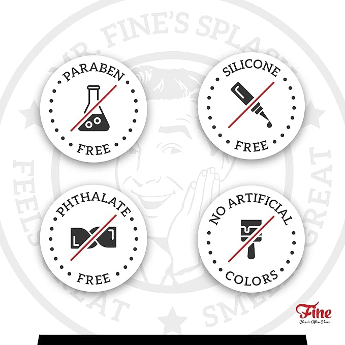 Fine Men's Aftershave - Bay Rum Fragrance, Soothing & Toning Post Shave Balm, Calms Razor Burn, Classic Barbershop Feel, Alcohol-Based Formula, Gentle for All Skin Types, 100ml