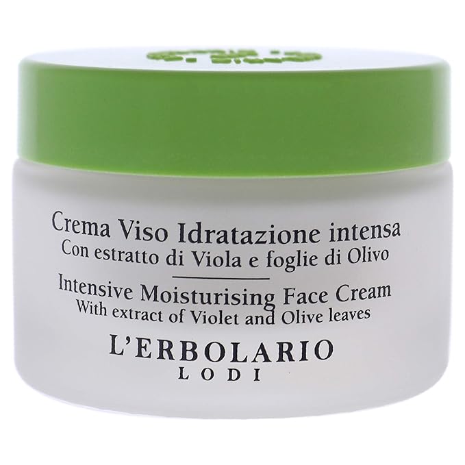 L'Erbolario Intensive Moisturizing Face Cream - Hydrating, Protecting Face Moisturizer - Daily Facial Moisturizer Ideal as Base for Makeup - 1.6 oz