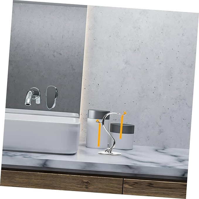 Razor and Brush Stand for Men Sturdy Shaving Organizer Non-slip Base for Bathroom Storage of Safety Razors and Shaving Brushes Rustproof Design