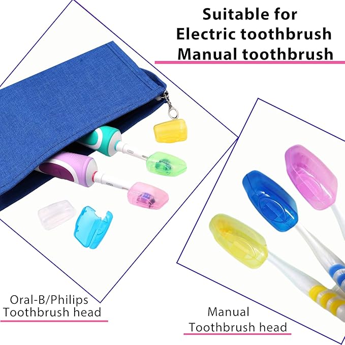 Toothbrush Travel Case for Oral B/Oral-B Pro 1000 1500 5000 7000 & Philips Sonicare 4100 1100 5300 5100 6100/iO Electric Toothbrush, Hard Protective Storage Bag (Pink case with toothbrush cap)