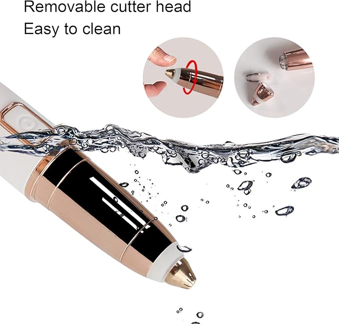 Milltrip Eyebrow Trimmer for Women, Professional Electric Eyebrow Trimmer Portable Eyebrow Shaver Removal Machine (Battery Type)