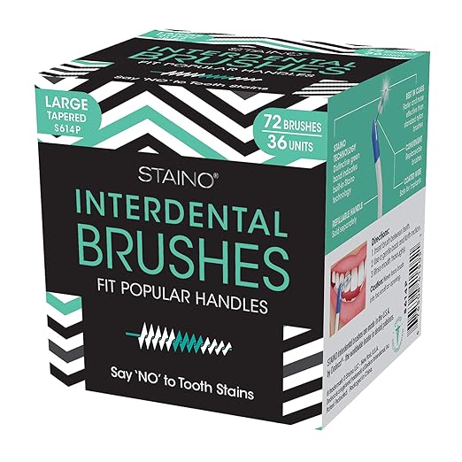 Staino Interdental Refill Brushes - Tapered Jumbos Brush (Large) 36/Box