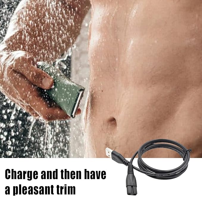 Charger Cable Compatible with Meridian Grooming Electric Shaver Trimmer Replacement Charging Cable Power Cord Supply Adapter