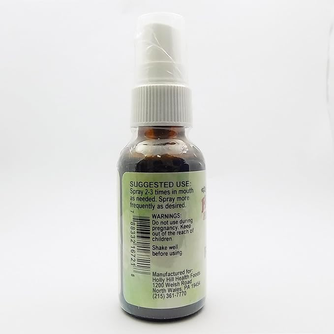 Holly Hill Health Foods, Breath Freshener (Peppermint Plus), Alcohol Free, 1 Ounce