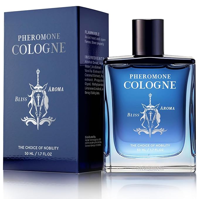 Pheromone Cologne for Men, 1.7fl.Oz Cologne for Men, Long Lasting Daily Fragrance for Social Confidence, Non-Greasy Scent for Day or Night, Travel Friendly Gift for Him