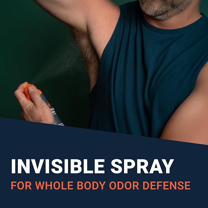 Mando Whole Body Deodorant For Men - Invisible Spray Deodorant - 72 Hour Odor Control - Low Irritation Formula - Aluminum Free, Benzene Free - 3.6 ounce Can - Clover Woods