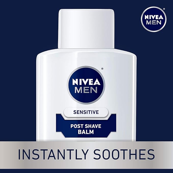 Nivea Men Sensitive Post Shave Balm - Soothes And Moisturizes Skin After Shaving - 3.3 Fl. Oz. Bottle