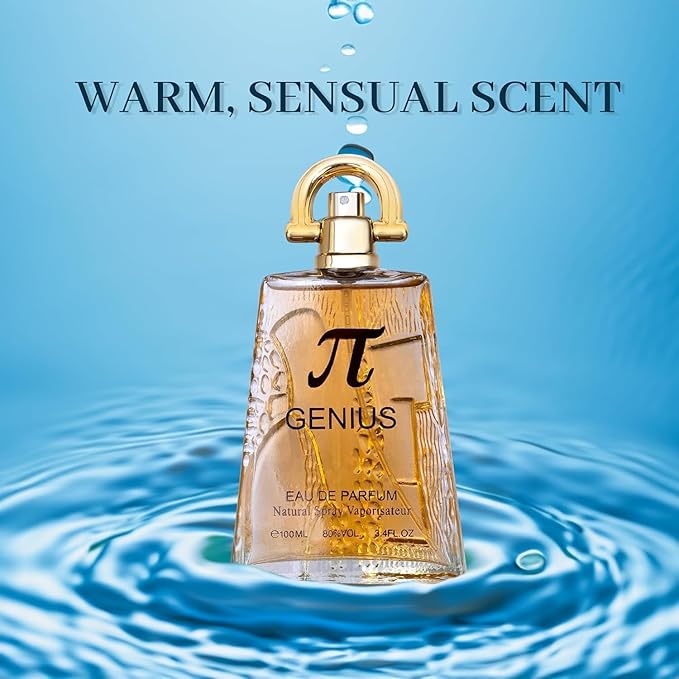 Genius for Men Eau De Parfum - High-End Fragrance with a Combination of Mandarin, Rosemary, Galbanum & Pine Needle - Fragrance That Will Get You Noticed - 100ml Bottle