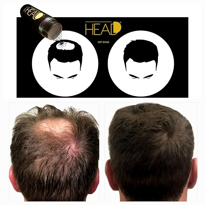 (BLACK) | Plant Based I Full Hair in Seconds | Lightweight Hair Buidling Fibers for Thinning Hair Men & Women | Styling Powder | Hair Loss Products | The Sexiest Way to Fuller Hair!