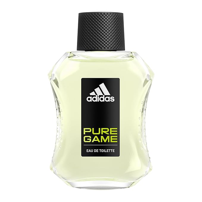 adidas Pure Game Eau De Toilette Spray for Men, 3.3 fl oz
