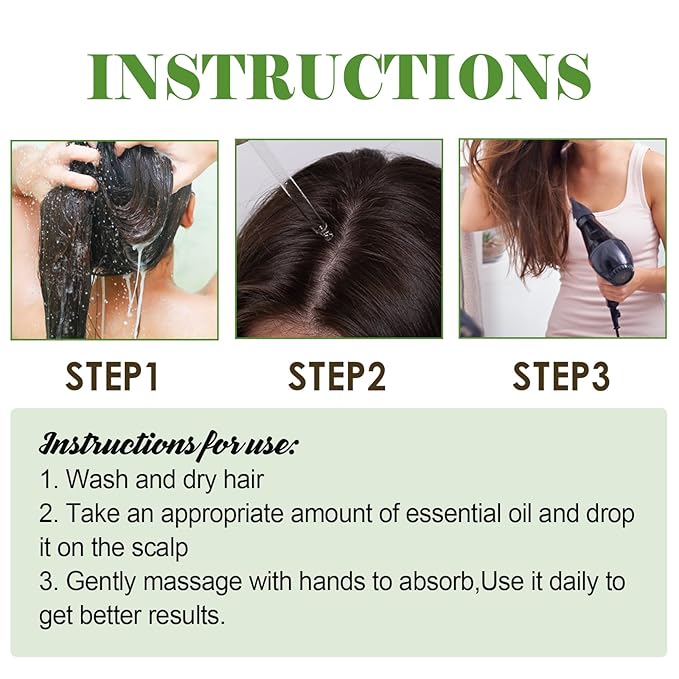 Rosemary Mint Scalp & Hair Strengthening Oil, Natural Ingredients with Jojoba Oil, Anti-Hair Loss Treatment for All Hair Types, 2.02 fl oz Glass Bottle with Dropper