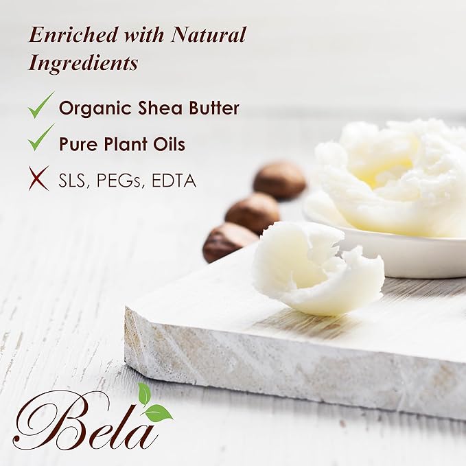 BELA Sea Salt and Goats Milk Soap 3.3 OZ, Pack of 6, Long Lasting French Triple Milled Bar Soap with Organic Shea Butter, Sea Salt Minerals and Nourishing Goat Milk, Made in Australia