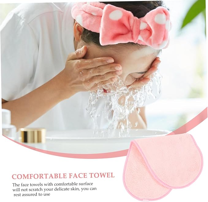 GALPADA 15pcs Coral Fleece Cleansing Cloths for Makeup Removal Towels for Lightweight Travel Face Wash Cloths for Camping and Outdoor Use