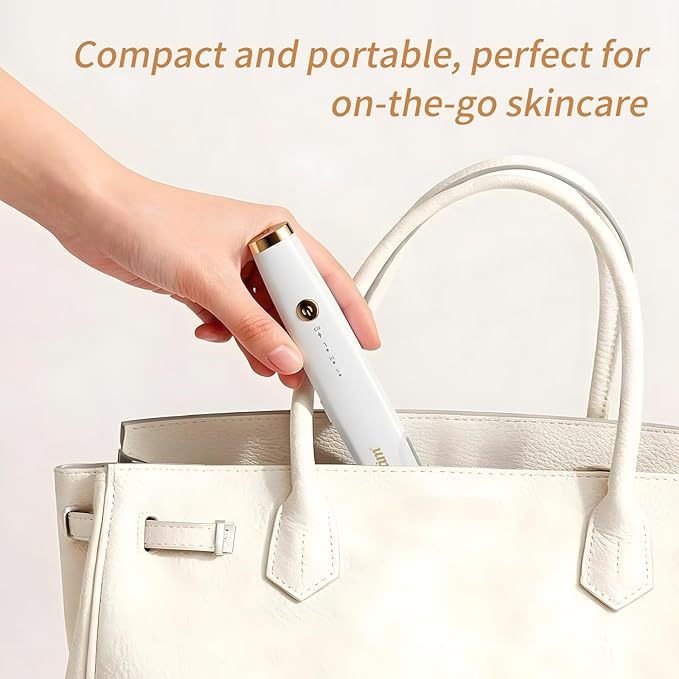 Dermaplane for Women Face Eyebrow Trimmer Peach Fuzz Facial Hair Removal with Led Light 3 Speeds Rechargeable Dermaplaning Tool with 4 Replaceable Blades(Gold)