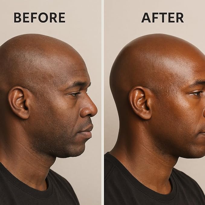 Bald Head Balm Moisturizer. Post Shave Polish for Bald Heads. Conditions and Soothes the Scalp Providing Lasting Softness, Shine, & Protection. Boaz Scent.