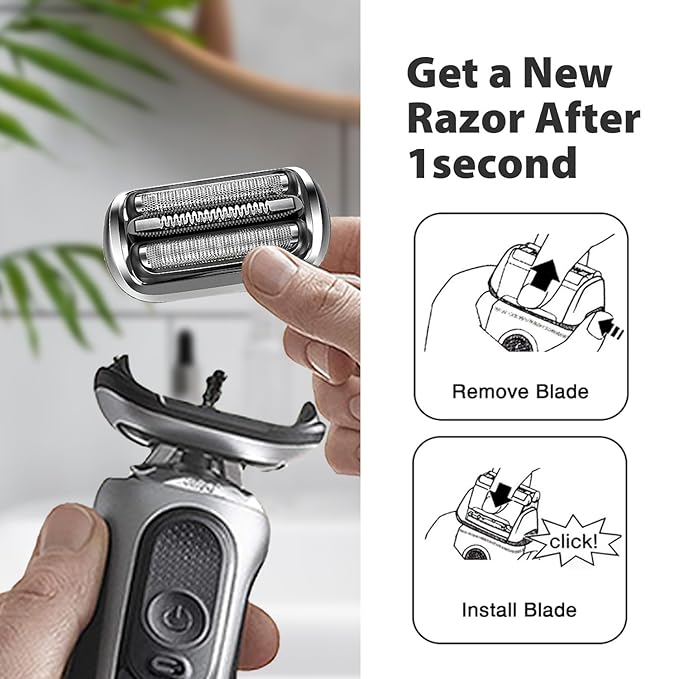 Series 74s Replacement Shaver Heads for Series 7 - Compatible with 7120s, 7125s,7127cs,7171cc,7175cc,Precision Blades Electric Razor Replacement Heads for Men, Fits All S7 Shavers.
