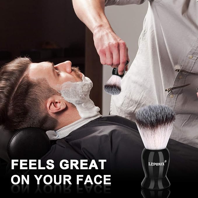 Straight Razor Shaving Kit for Men - 2 Packs Shaving Soap, Straight Edge Razor, Shaving Cream, Brush & Bowl - Unique Gifts Set for Men, Him, Dad - Stocking Stuffers,Father’s Day (Sweat Orange）