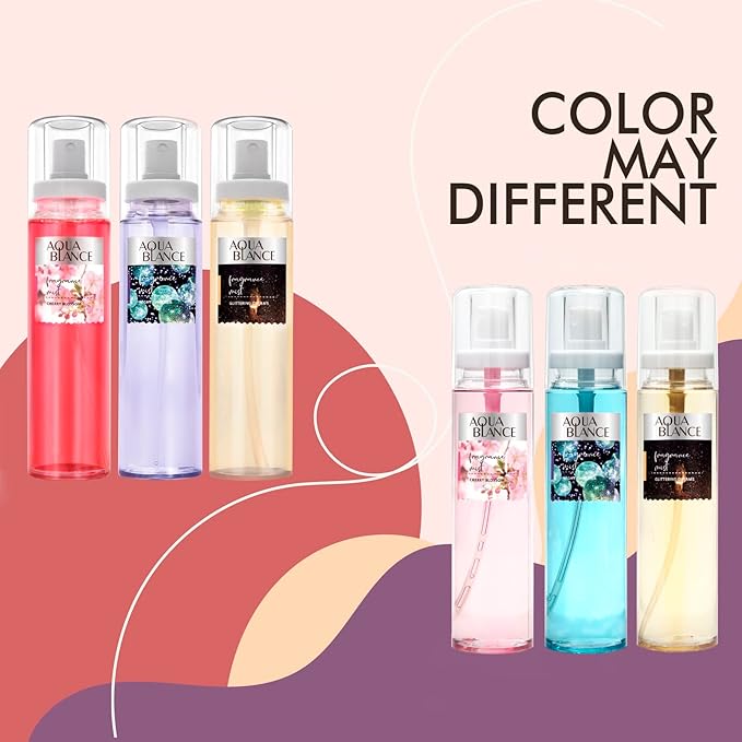 Body Spray, Fragrance Mist for Women, Pack of 3, Each 3.9 Fl Oz, Total 11.7 Fl Oz, Cherry Blossoms
