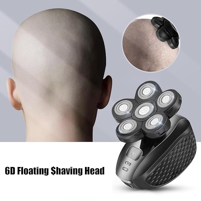 6 Head Shaver Replacement Razor Heads for Many Brands Bald Men's Electric Foil Shaver Replacement,Universal Shaver Replacement Blades for Electric Razor for Men Bald and Face,3Pack