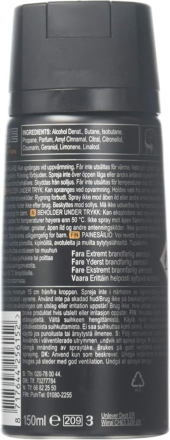 Axe Body Spray Dark Temptation 4Ounce - 4 Pack