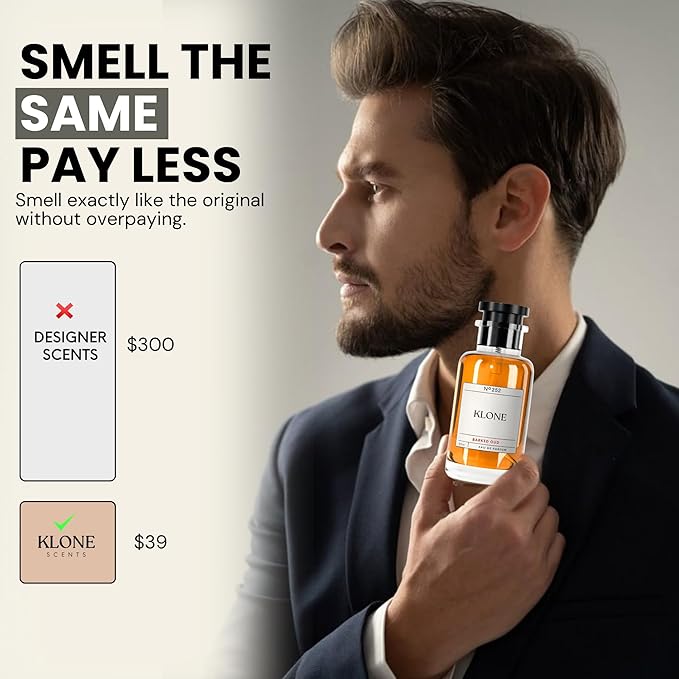 Barked Oud Eau de Parfum Scents (50ml) - Long Lasting Cologne for Men & women Inspired by Oud Wood - Skin Friendly Perfume with Notes of Sandalwood, rosewood & Vanilla - Paraben Free