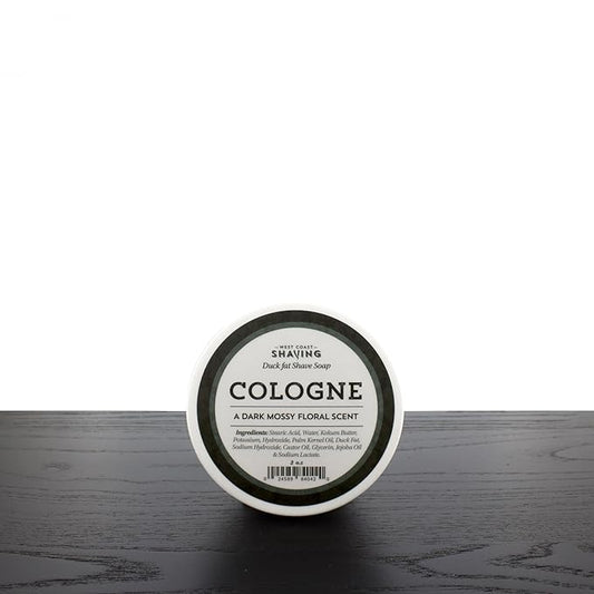 West Coast Shaving Duck Fat Shaving Soap, Cologne, 2 oz