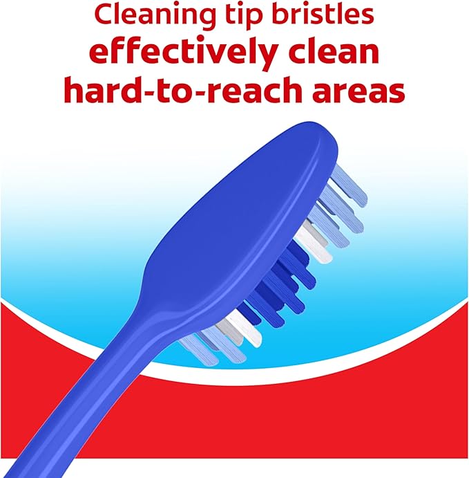 Colgate Extra Clean Toothbrush, Medium Toothbrush for Adults, 6 Pack